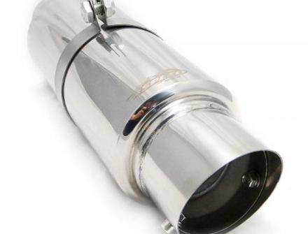 Abafador Escapamento Inox Ronco Esportivo Saída 3 Atenuador Carro ou Moto 